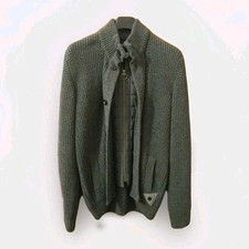 Barbour Strickjacke North Sea  Wolle Jacke  grau Gr.L