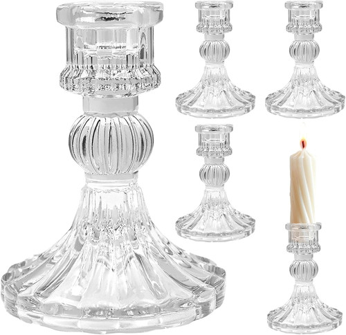 Stück glas kerzenhalter - 2,