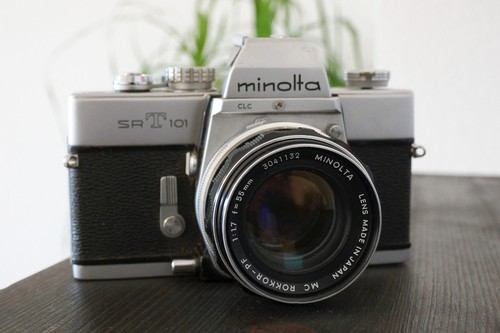 Minolta srt 101 inkl objektiv - srt,