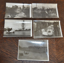 5 DDR-Fotos 1950er Jahre Seitenwagen-Rennen Motorradrennen