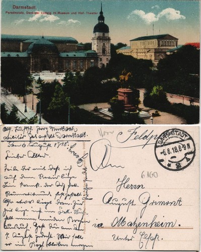 Darmstadt paradeplatz denkmal - darmstadt, paradeplatz,