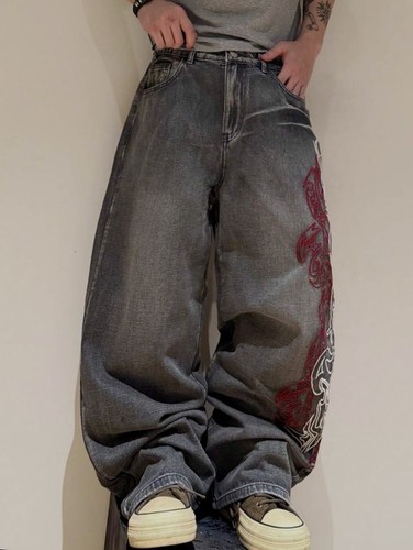 Baggy tribal jeans oversize - tribal,
