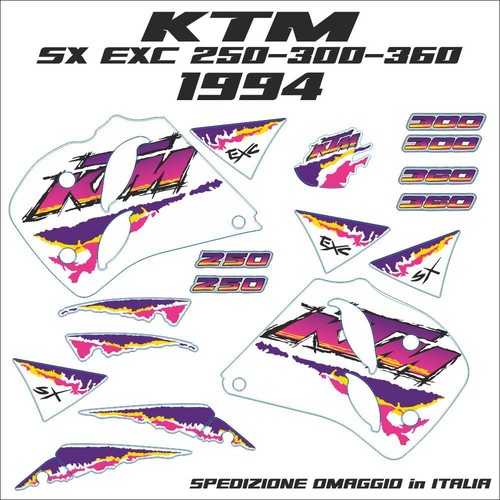 Aufkleber für ktm exc - ktm, 1994