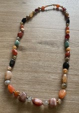 Halbedelstein Kette, Natursteinkette, super schön! Tolles Geschenk! 72cm Länge! 