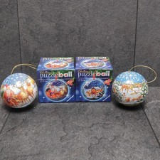 Christmas Puzzle Ball Ravensburger Weihnachten Kugel Puzzle Ball 3D • 2 Stück 