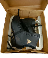 ATLAS Herren Eislaufschuhe Gr. 42 / 10 schwarz Schlittschuhe PVC Trikotfutter