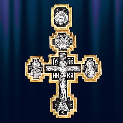 Russisches kreuz silber 925 - kreuz,