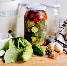 900 ml Einweckgläser mit Etiketten Twistoff Deckel Weiß Einmachglas Weck