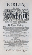 BIBLIA GERMANICA,DAS IST DIE GANTZE SCHRIFFT ALTES UND NEUES TESTAMENT,1707,RAR