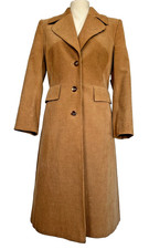 Laurel Cord-Mantel 100% Baumwolle taillierter Vintage-Mantel, cognac / Camel