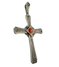 Antiker Silberanhänger Kreuz