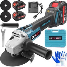 125MM Winkelschleifer Akku Trennschleifer Schleifmaschine Flex mit 21V 2 Akkus