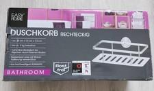 Duschkorb rechteckig Easy Home 28 cm x 12 cm x 7,5 cm - Edelstahl - unbenutzt
