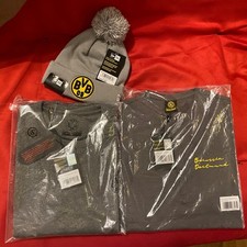 3x BVB 09 grau: Bommelmütze Power-Sweatshirt in S  Sarafino Essential Shirt in S