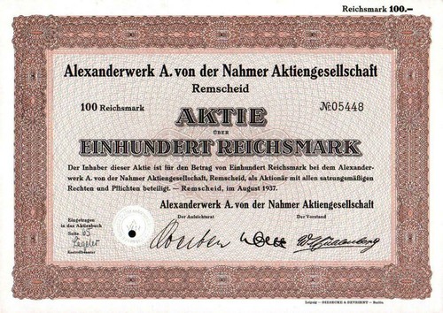 Alexanderwerk von der - alexanderwerk,