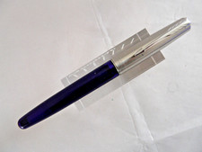 Parker Füller Frontier gebraucht # blau/chrom # Made in UK (20)