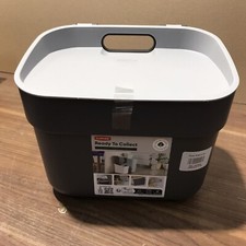 Mülltrennung / Abfalltrennungskorb  BIO Ready To Collect 5 L dunkelgrau CURVER