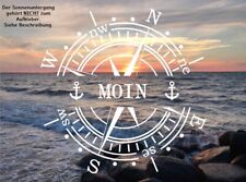 Aufkleber Moin Windrose Kompass für Wohnwagen, Wohnmobil und Auto