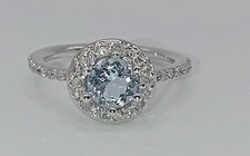 585 Weißgold Ring mit