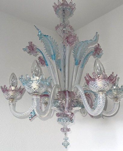 Kronleuchter floral glas - kronleuchter,