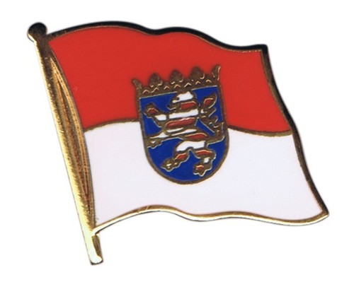 Deutschland hessen flaggen pin - deutschland,