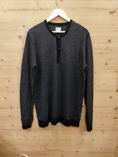 MUSTANG Strick Longsleeve/Pullover Schwarz Weiß Gestreift Gr. XL Weich GG-408