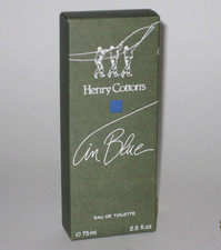 HENRY COTTON'S IN BLUE MAN EAU DE TOILETTE 75ML SPLASH VINTAGE VERY RARE