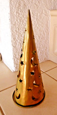 Messing Windlicht,  Pyramide, Weihnachten H - 27 cm unbenutzt