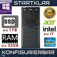 Acer Veriton Office Computer bis Intel i7 32 16 8 GB RAM 1000 500 GB SSD WIN 10