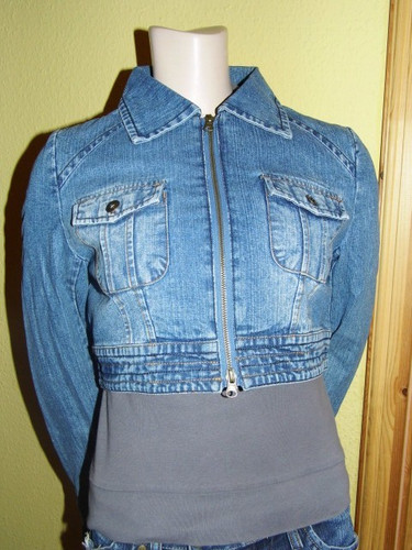 Jeansjacke cropped mail - cropped, x-mail