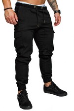 Herren Cargo Jogger Chino Stretch Hose Jeans Sweatpants Sweathose 7001