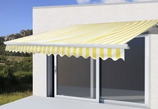 Elektrische Kassettenmarkise H122, Markise Vollkassette mit Volant 4x3m
