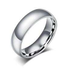 Trauring 6mm aus Edelstahl Hochzeit Ehering Freundschaftsring Bandring elegant
