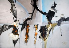 Handgemaltes Unikat Moderne