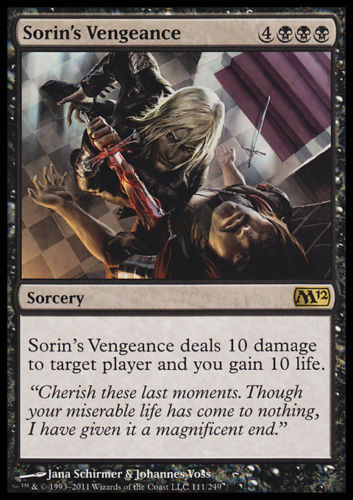 Sorin vengeance m12 - sorin's,
