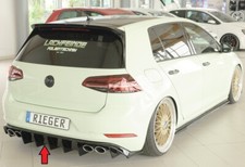 Rieger Heckeinsatz Diffusor passend für VW Golf 7 R R-Line Facelift 00088355