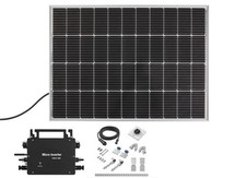 Balkonkraftwerk 150W Solarpanel WLAN Inverter Mini PV Solaranlage steckerfertig