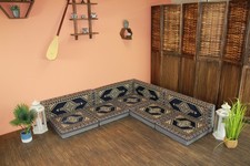 Orientalische Sitzkissen, Sitzecke, Sark Kösesi, 9-tlg. Orientalisches Sofa 