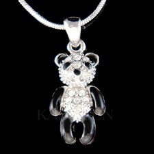 Pandabär mit swarovski - mit,