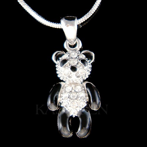 Pandabär mit swarovski - pandabär,