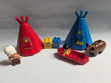 Lego Duplo Set Indianerdorf 2436 Vintage