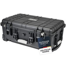 HMF Outdoor-Trolley, Fotokoffer mit Rasterschaumstoff, 56 x 34,5 x 23 cm Schwarz