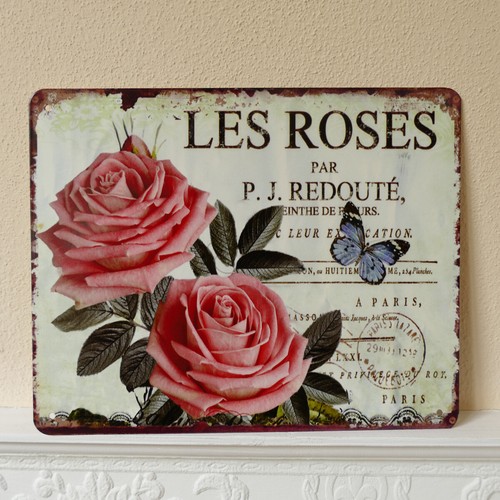 Blechschild metallschild rosen - metallschild,