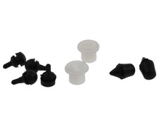 Seitendeckel Buchsen und Gummi Set (7 Teile) für VESPA V50, SS50-90, PV, ET3 Kit
