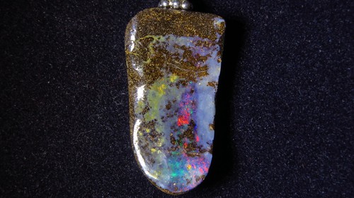 Boulder opal anhänger - boulder,