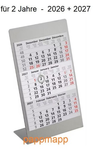 Monats tischkalender für 2 - für,