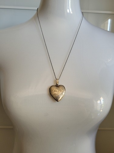 Vintage 925 silber herz zum - silber,