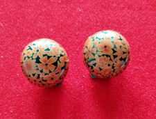 VINTAGE OHRRINGE CLIPS - BLUMENMUSTER WESTERN GERMANY