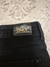 ONLY Damen Jeans Schwarz M 30