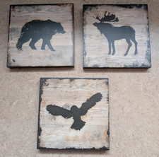 IKEA BJÖRNAMO  Bild -Set Tiere